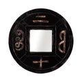 Sagebrook Home Ww10195 Carved Mirror Brown Wood 19.75 X 1.5 X 19.75 Inches