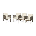 Casa Acacia Outdoor Acacia Wood Club Chairs Set Of 4 By Christopher Knight Home