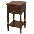 Casa Cortes Antiqued White Solid Wood Night Stand