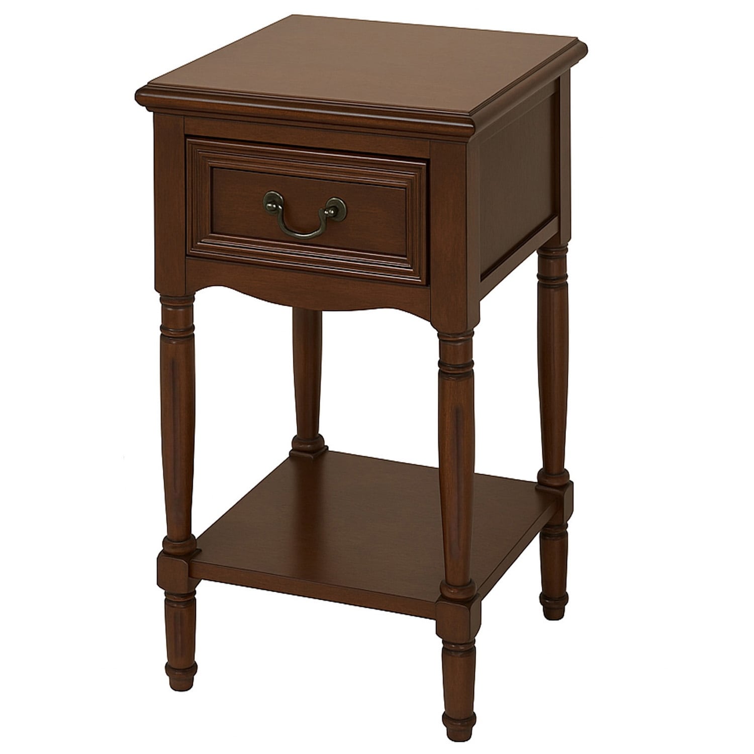 Casa Cortes Antiqued White Solid Wood Night Stand