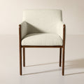 Casa Viva Ivory White Twill Upholstered Counter Stool