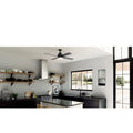 Casablanca Fan 54 Daphne Matte Black W 4 Black Walnut Rev Blades