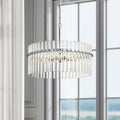 Casandra 4 Light Chrome Pendant Crystal Chandelier