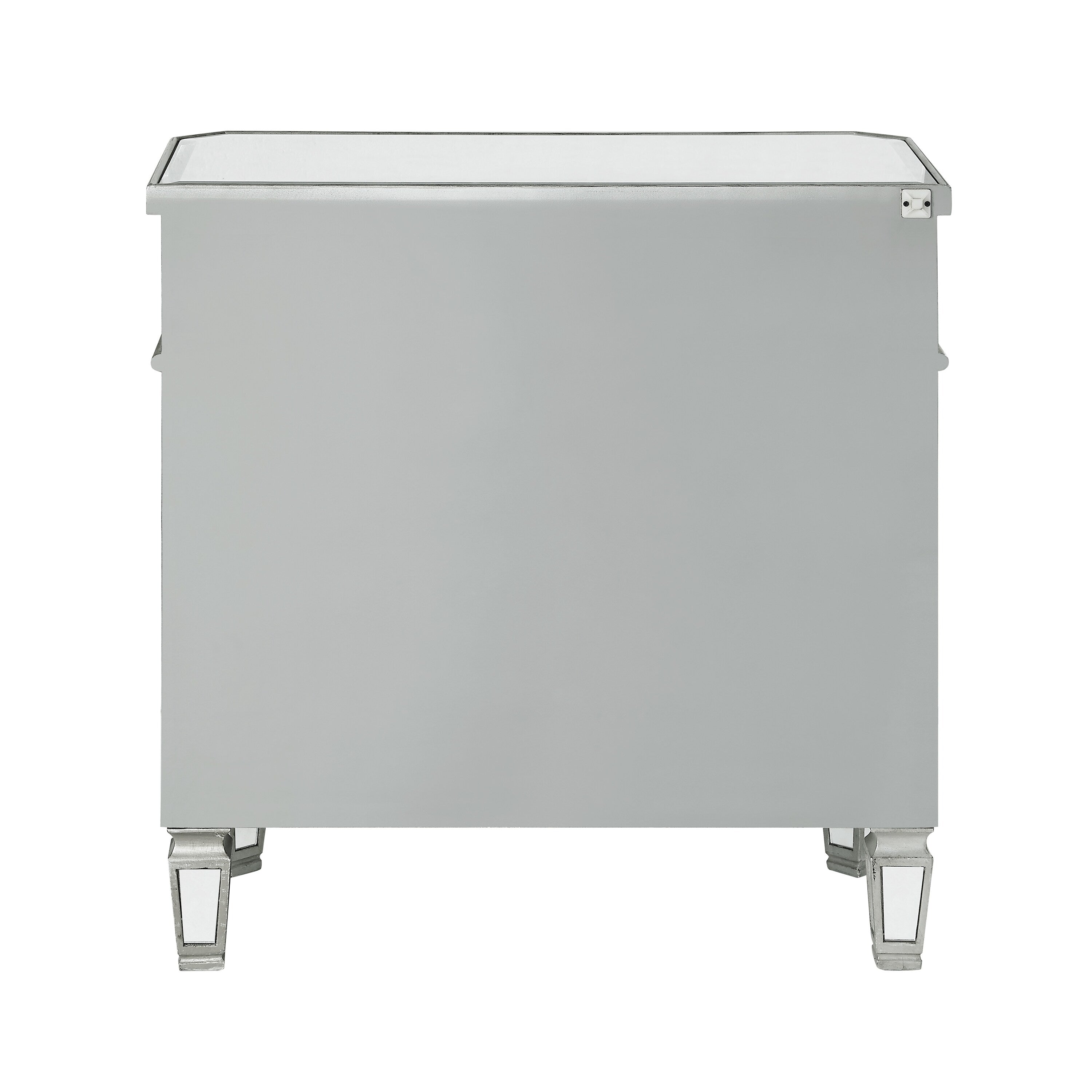 Powell Mirrored Glass Double Door Console