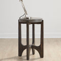 Cascade Wire Brush Rustic Brown Chair Side Table