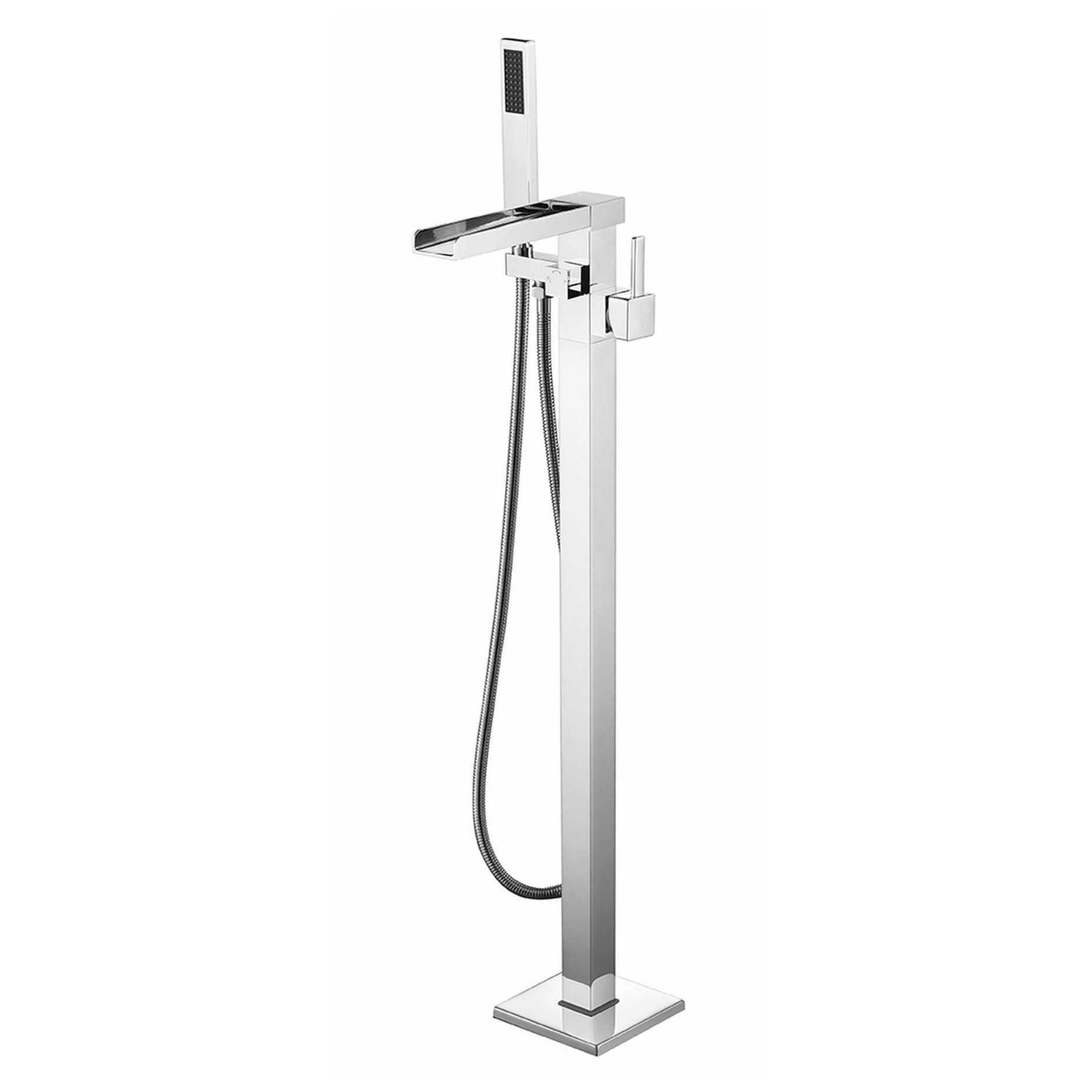 Cascata Free Standing Bathtub Filler Faucet W Handheld Showerwand N A