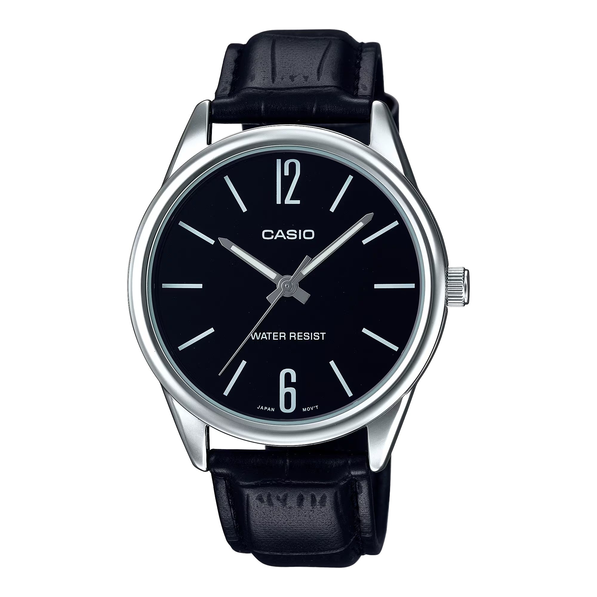 Casio Mens Analog Leather Watch