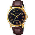 Casio Mens Analog Leather Watch