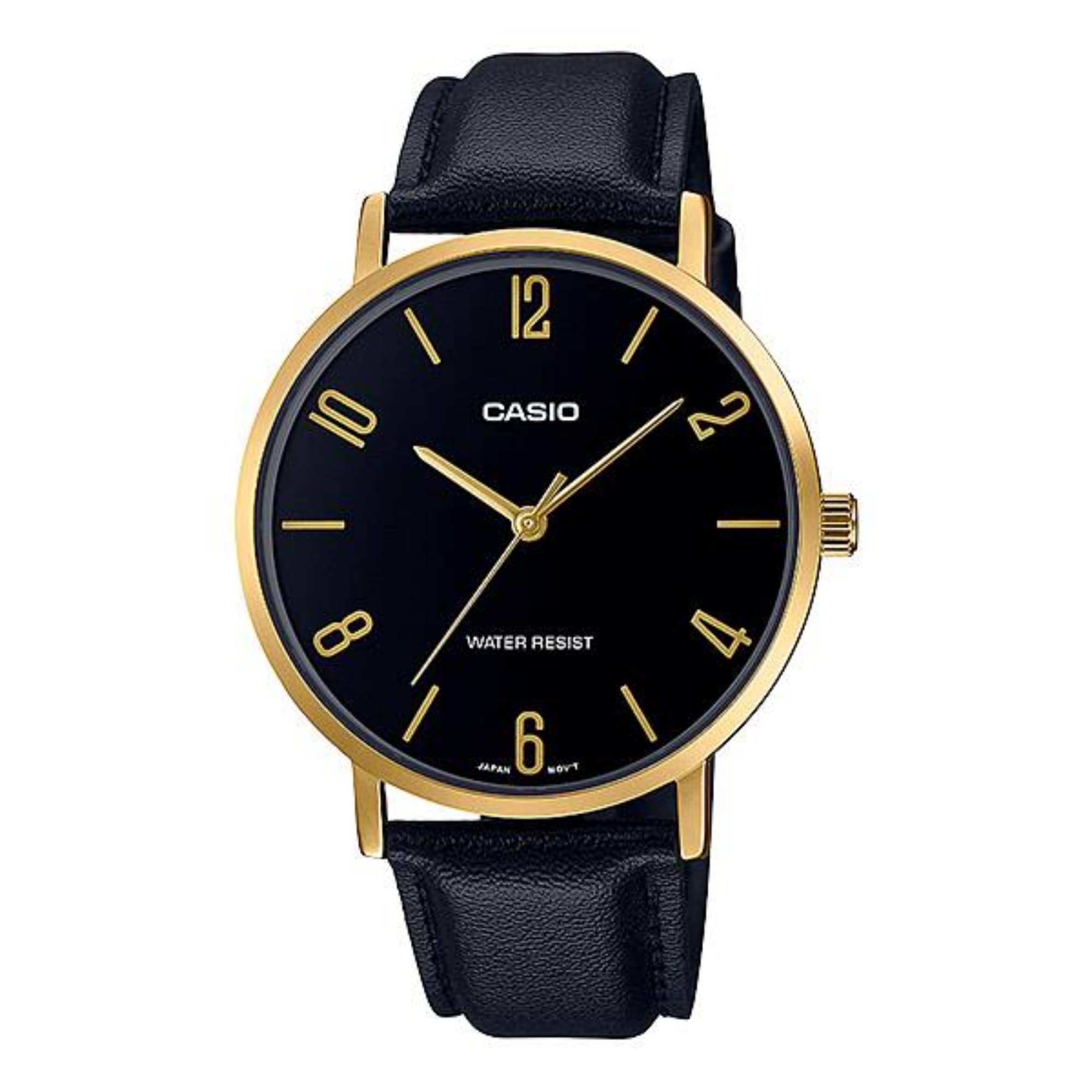 Casio Mens Analog Leather Watch