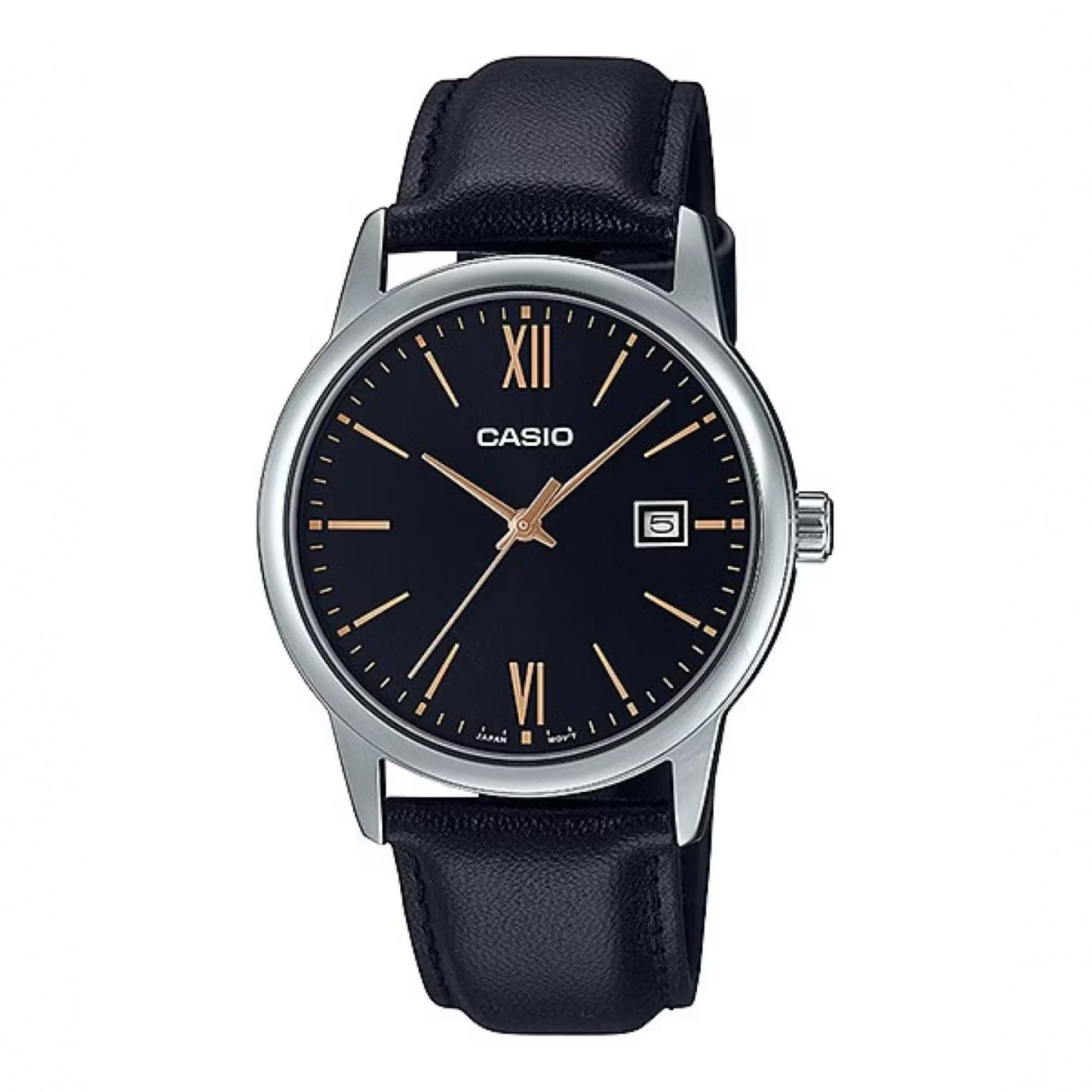 Casio Mens Analog Leather Watch