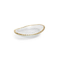 Cassiel Clear Bowls With Jagged Gold Rim Set Of 3