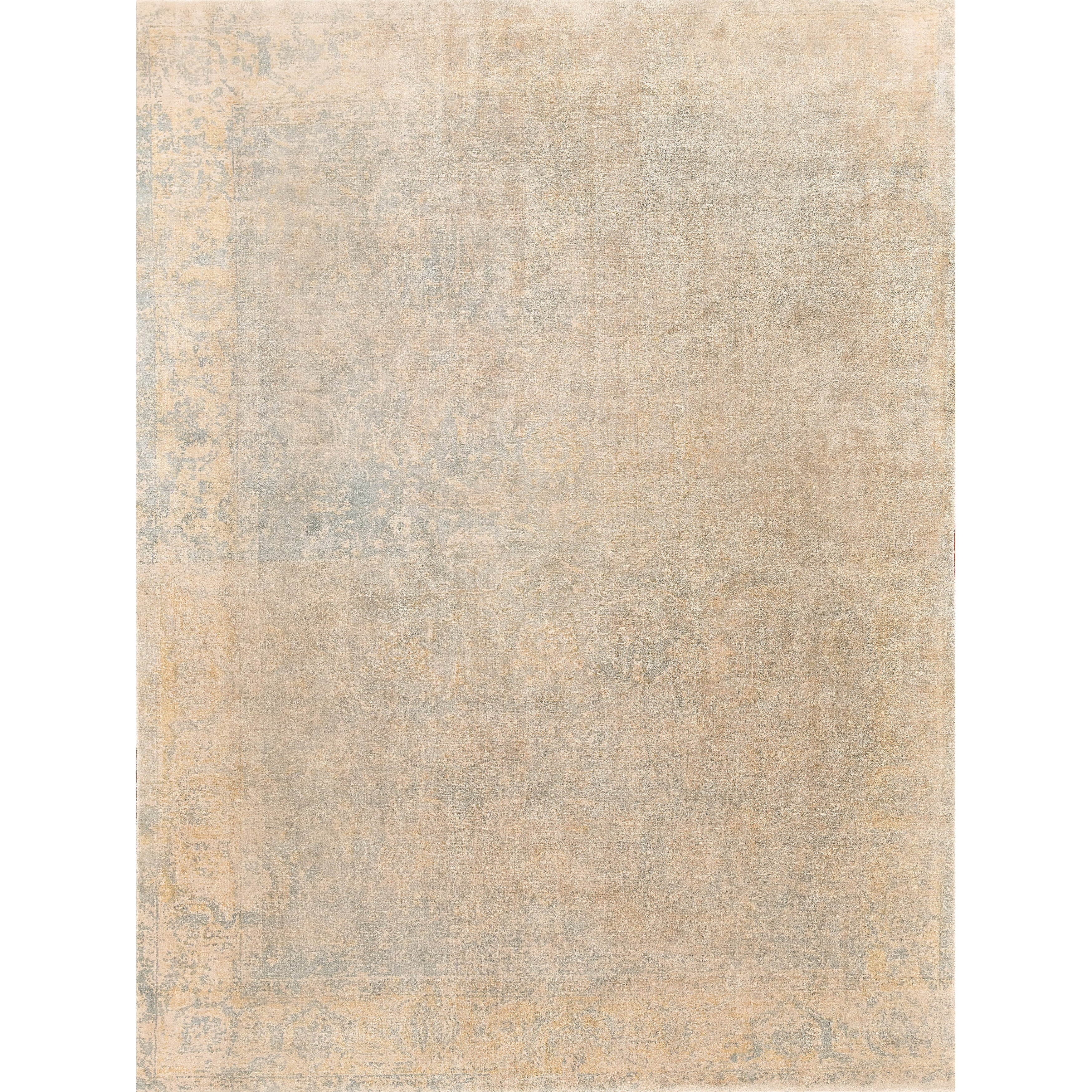 Cassina Handloomed Bamboo Silk Blue Area Rug