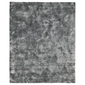 Cassina Handloomed Bamboo Silk Gray Dark Gray Area Rug 8 X 10