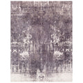 Cassina Handloomed Bamboo Silk Gray Ivory Area Rug 8 X 10
