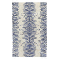 Cassina Handloomed Bamboo Silk Ivory Blue Area Rug 8 X 10