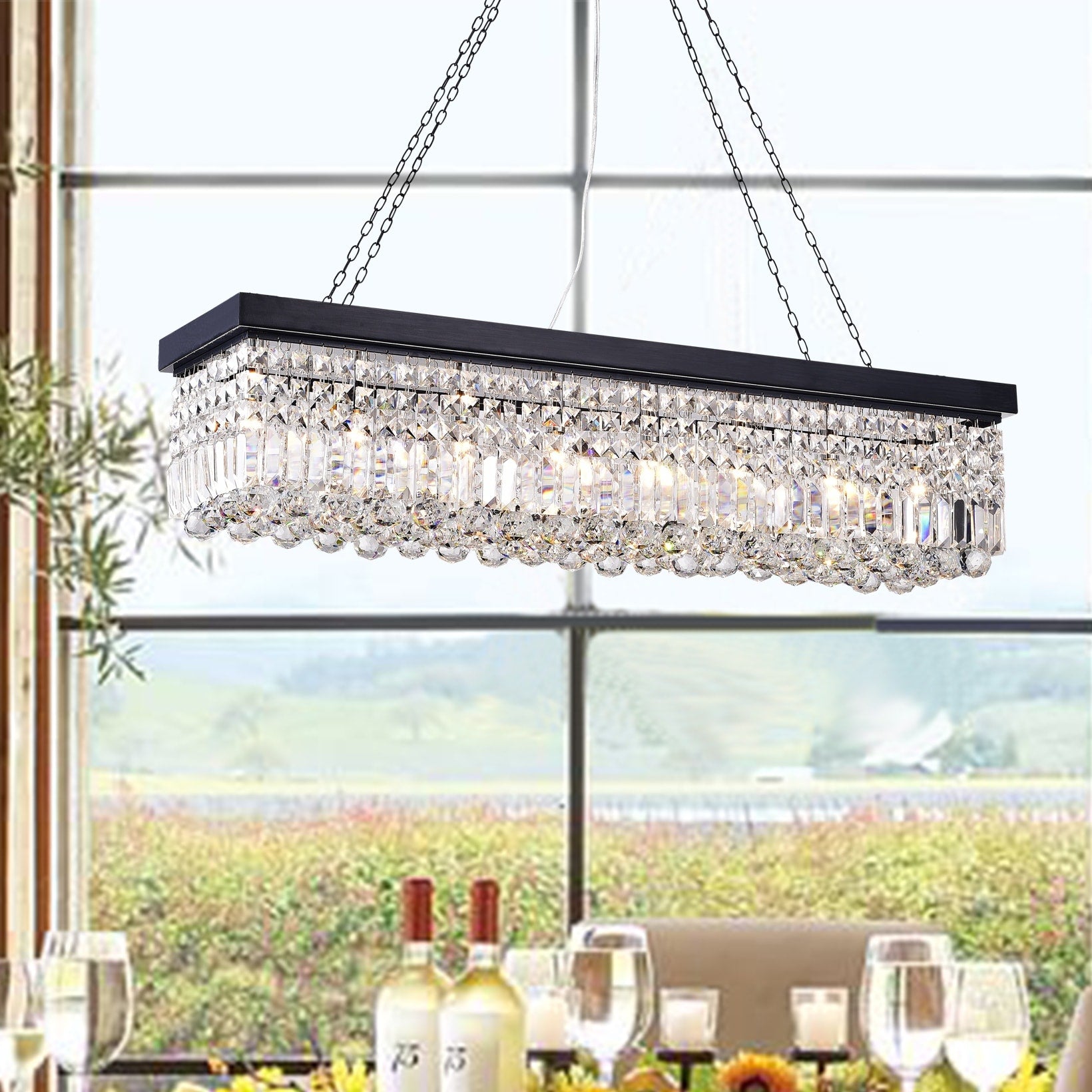 Cassiopeia 8 Light Crystal Chandelier