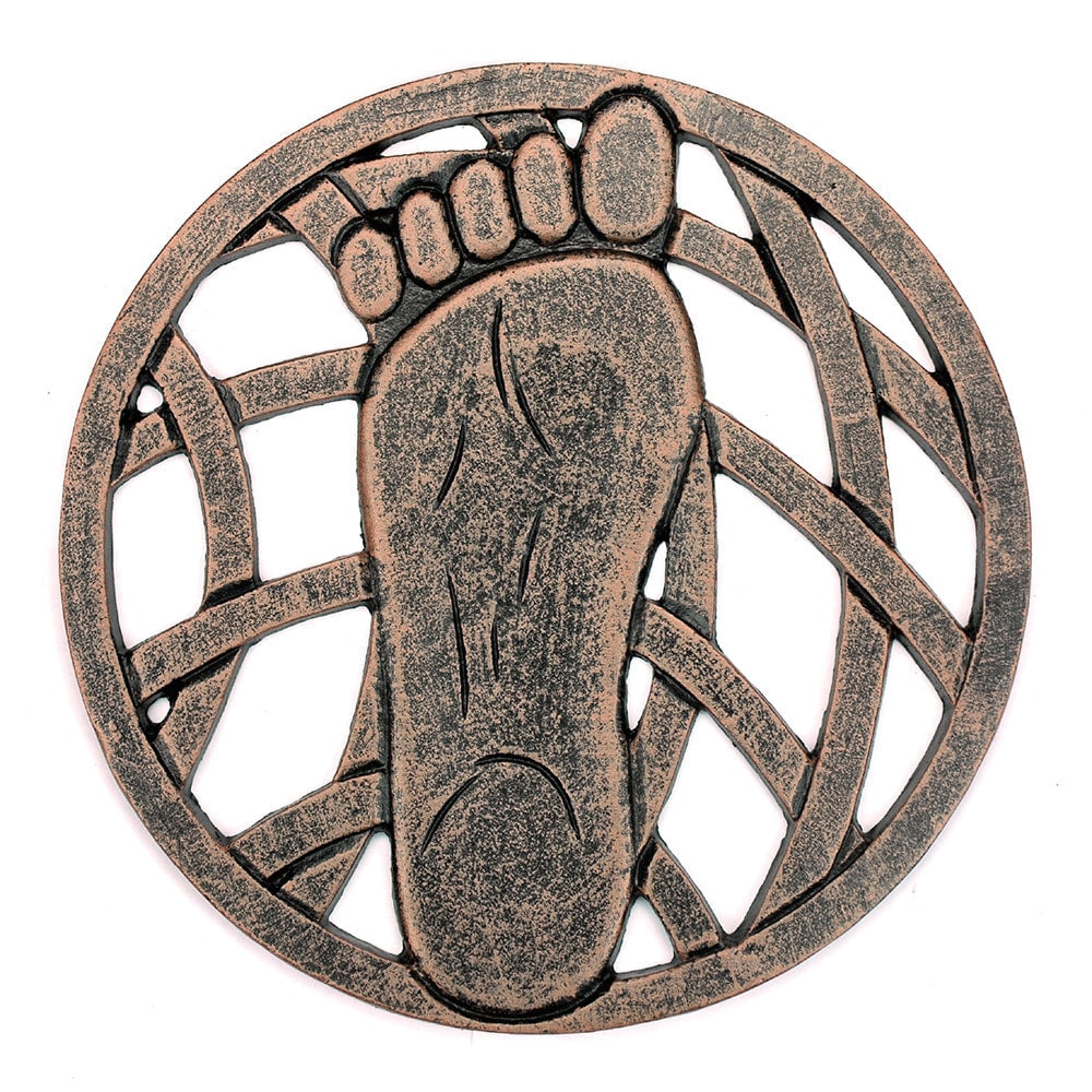 Cast Aluminum Left And Right Foot Stepping Stone