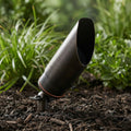 Cast Brass Outdoor Spot Light 7 8.5 H 120 Adjustable Bronze Landscape Spotlight With Ip65 Rating