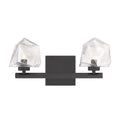 Castello 2 Light Bathroom Vanity Light In Matte Black