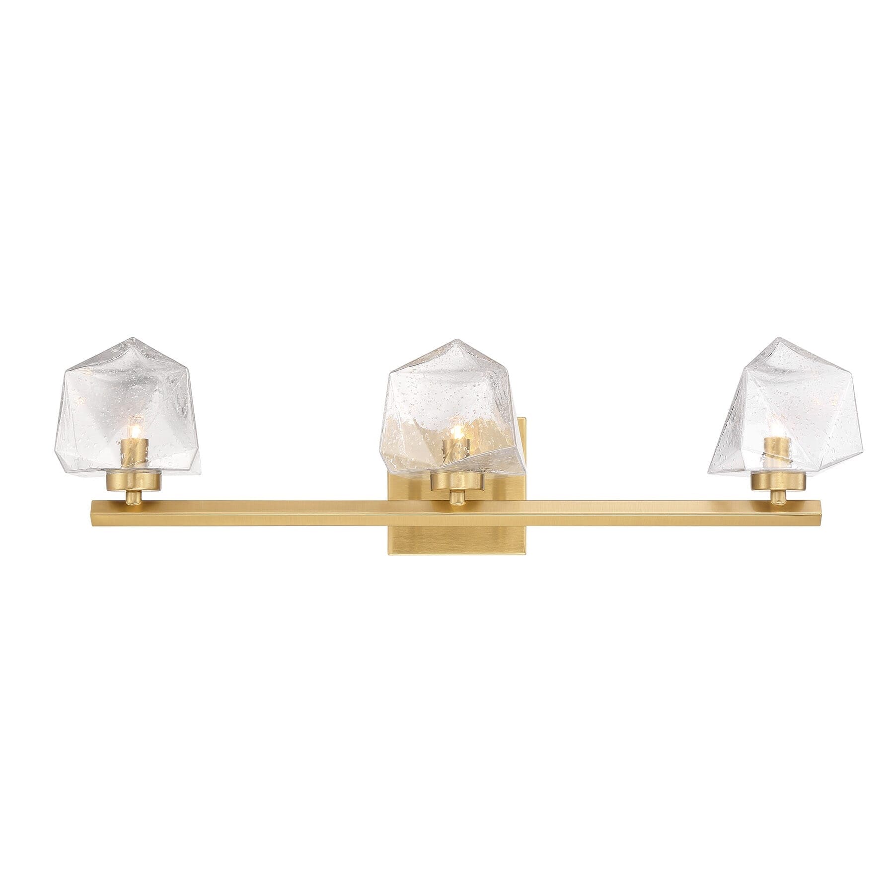 Castello 3 Light Bathroom Vanity Light In Warm Brass