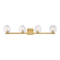 Castello 4 Light Bathroom Vanity Light In Warm Brass
