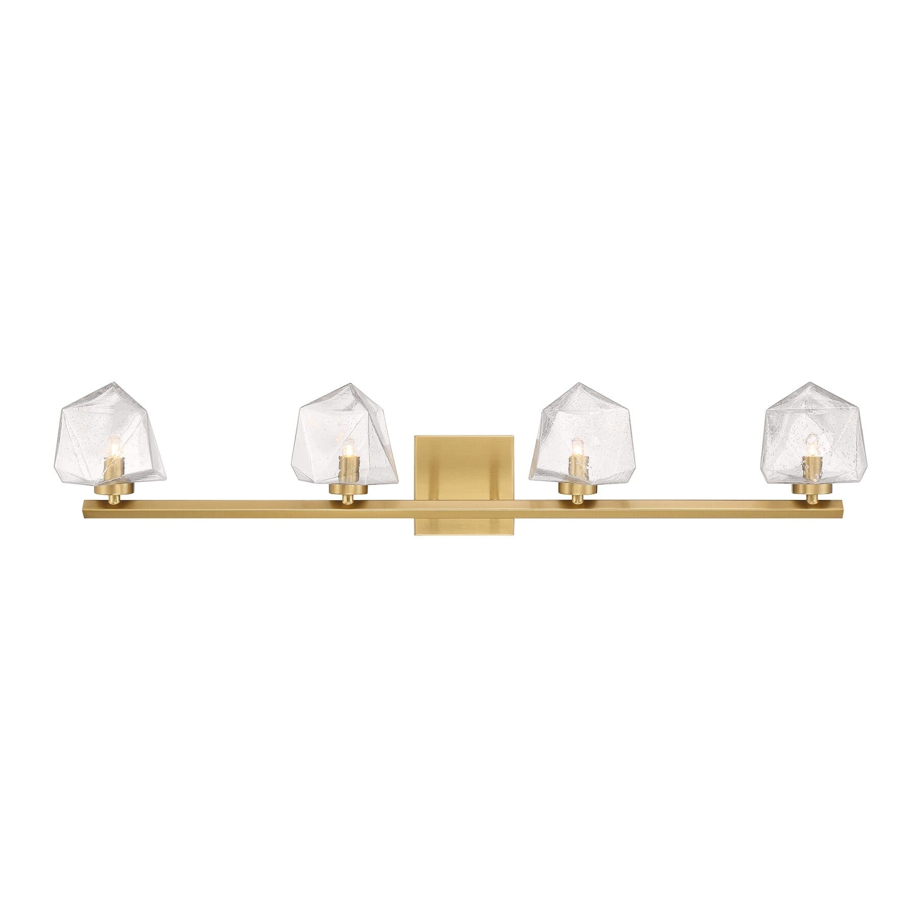 Castello 4 Light Bathroom Vanity Light In Warm Brass