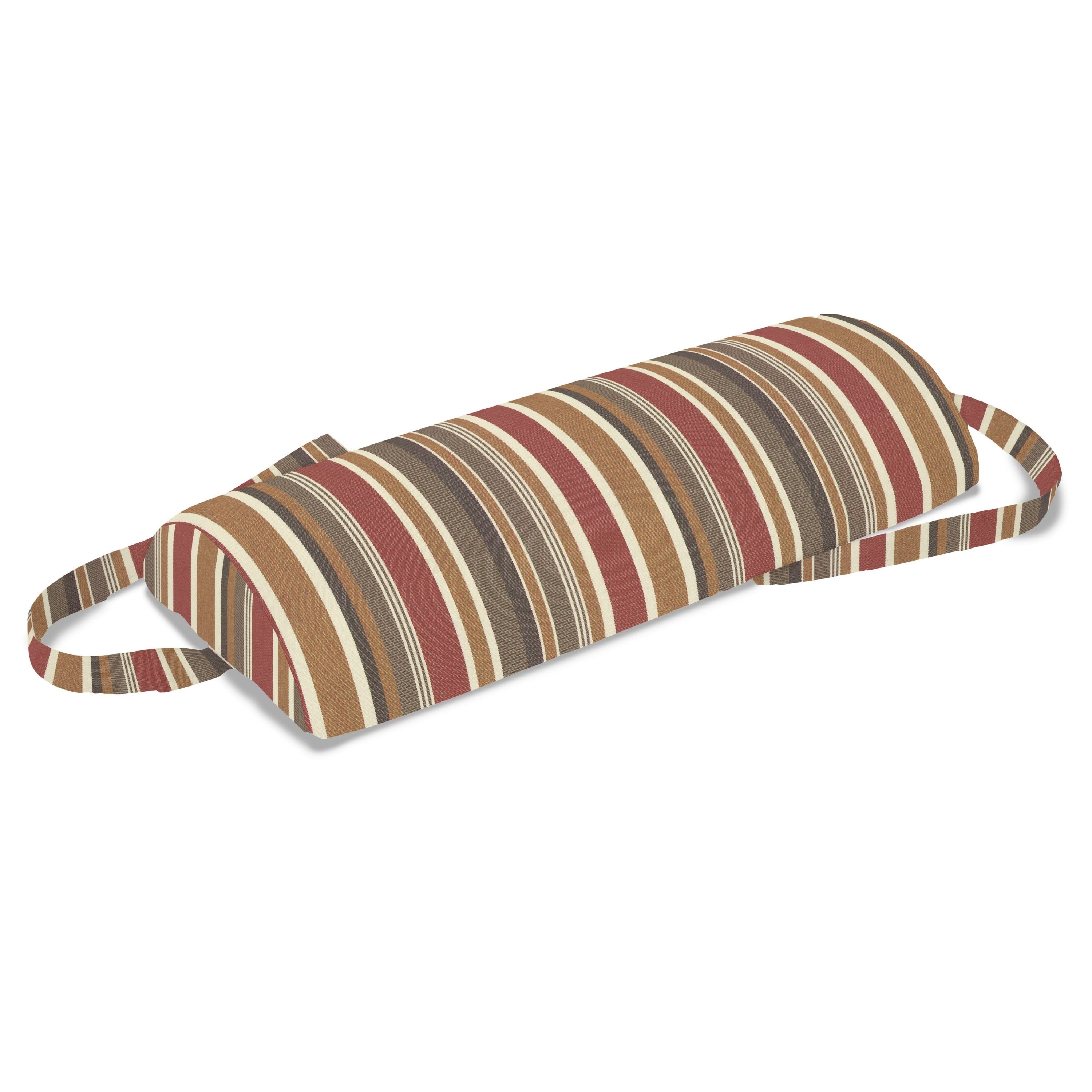 Casual Cushion Stripe Sunbrella Fabric 1 Piece Outdoor Headrest Pillow 8.5 W X 19 L