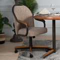 Casual Dining Barell Swivel And Tilt Rolling Dining Chair