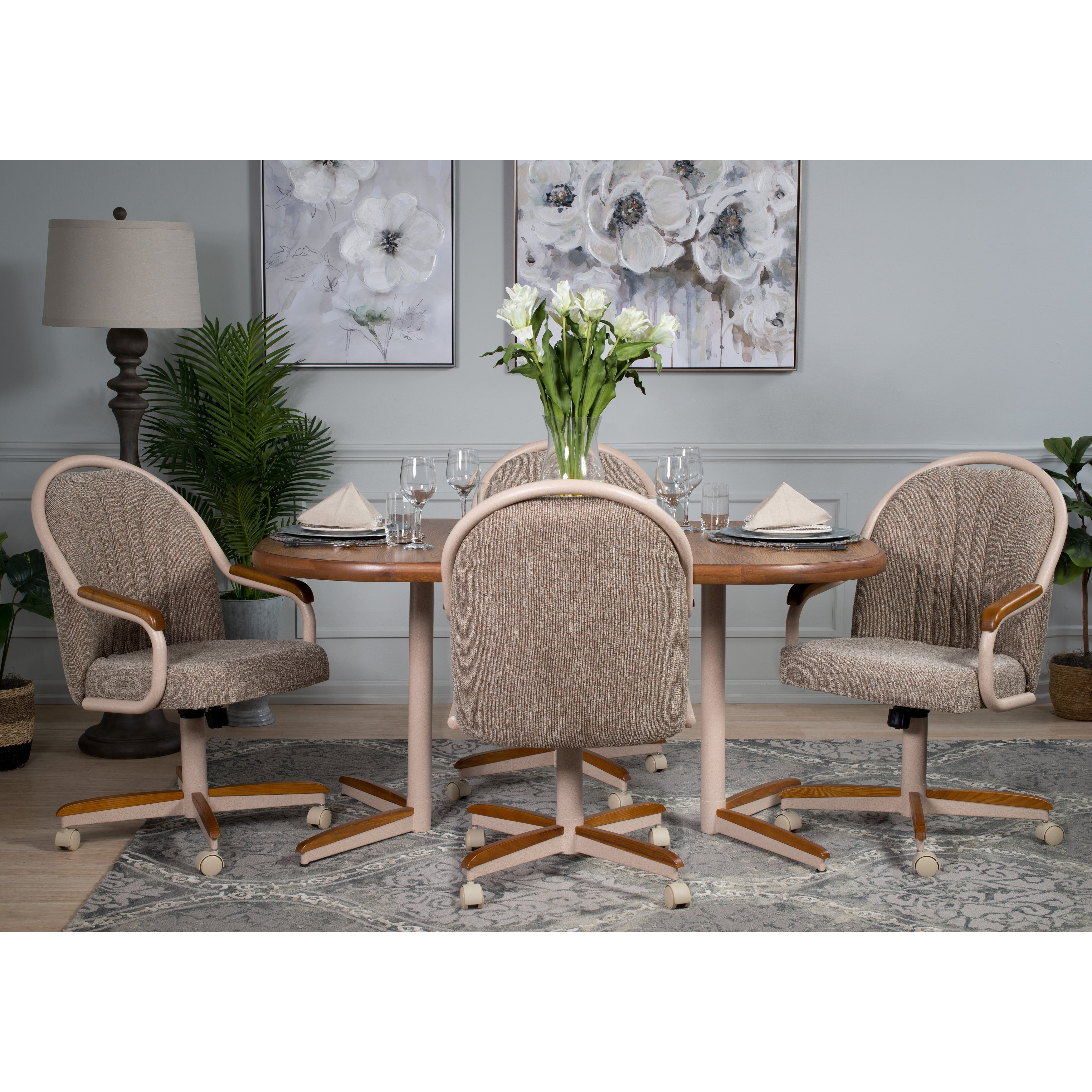 Casual Dining Brown 5 Piece Table And Chairs Set