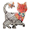 Cat Black And Red Garden Decoration 12 X 1 X 13