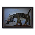 Cat Catching A Bird 1939 Pablo Picasso Custom Framed Canvas