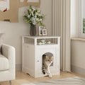 Cat Litter Box Enclosure Furniture Wooden Cat House With Enclosed Cabinet Hidden Litter Box Furniture With Storage Shelf