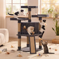 Cat Tree For Indoor Cats 45 Inch Cat Tower With Sisal Scratching Post Cat Play House For Kittens