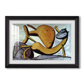 Cat And Big Fish C 1931 Pablo Picasso Custom Framed Print