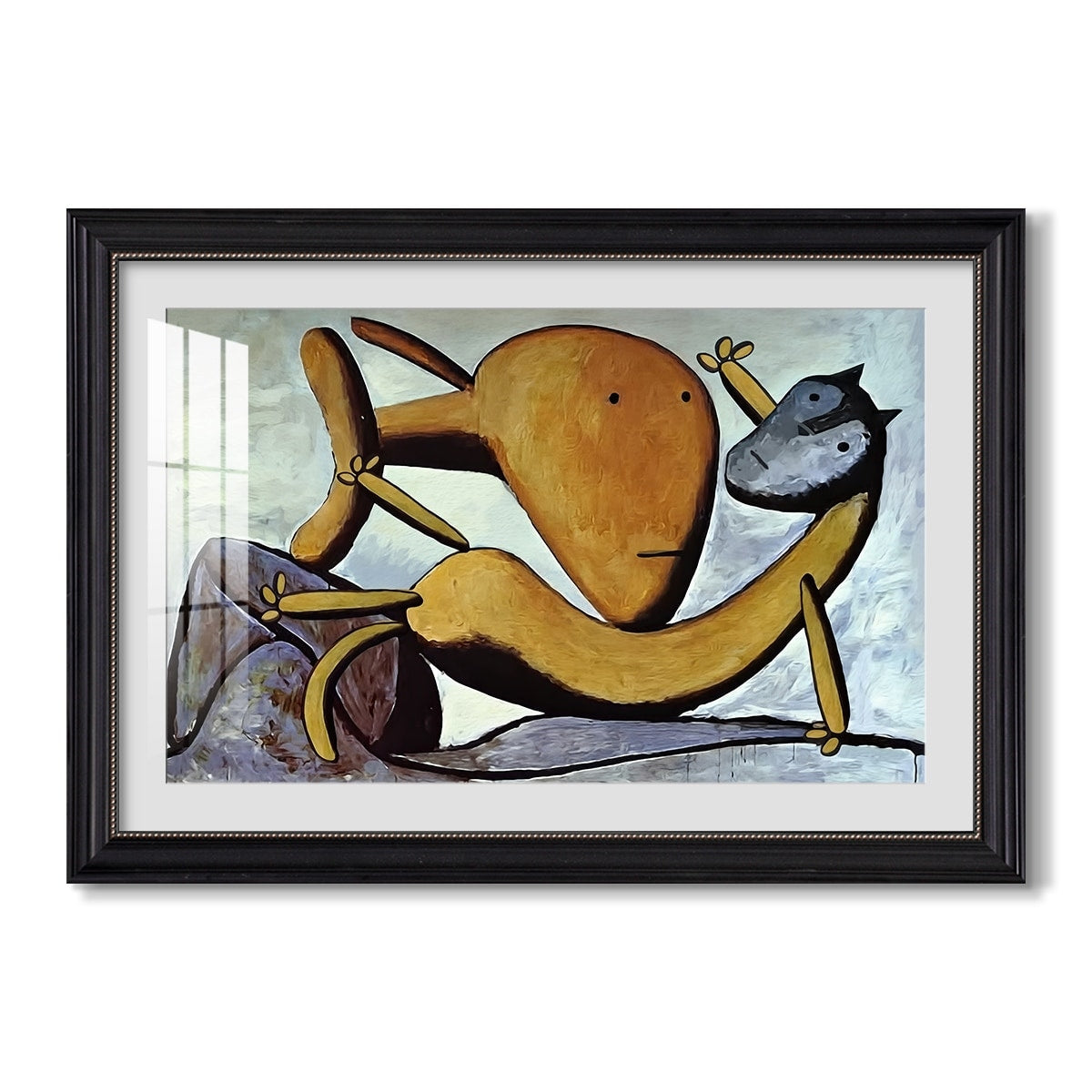 Cat And Big Fish C 1931 Pablo Picasso Custom Framed Print