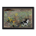 Cat On A Flowery Meadow 1887 Bruno Liljefors Custom Framed Canvas