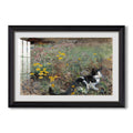 Cat On A Flowery Meadow 1887 Bruno Liljefors Custom Framed Print