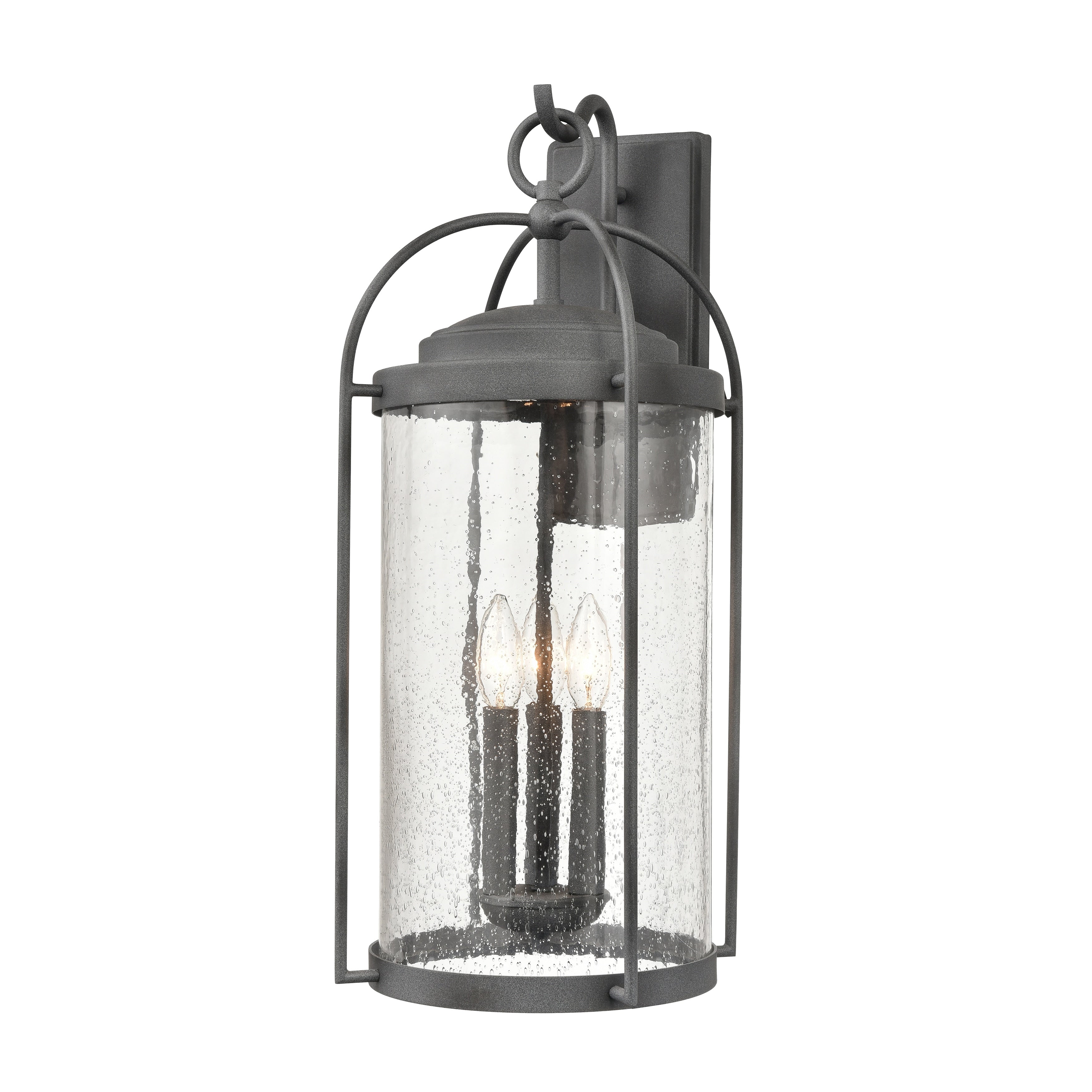 Catalonia Outdoor Sconce Distressed Zinc