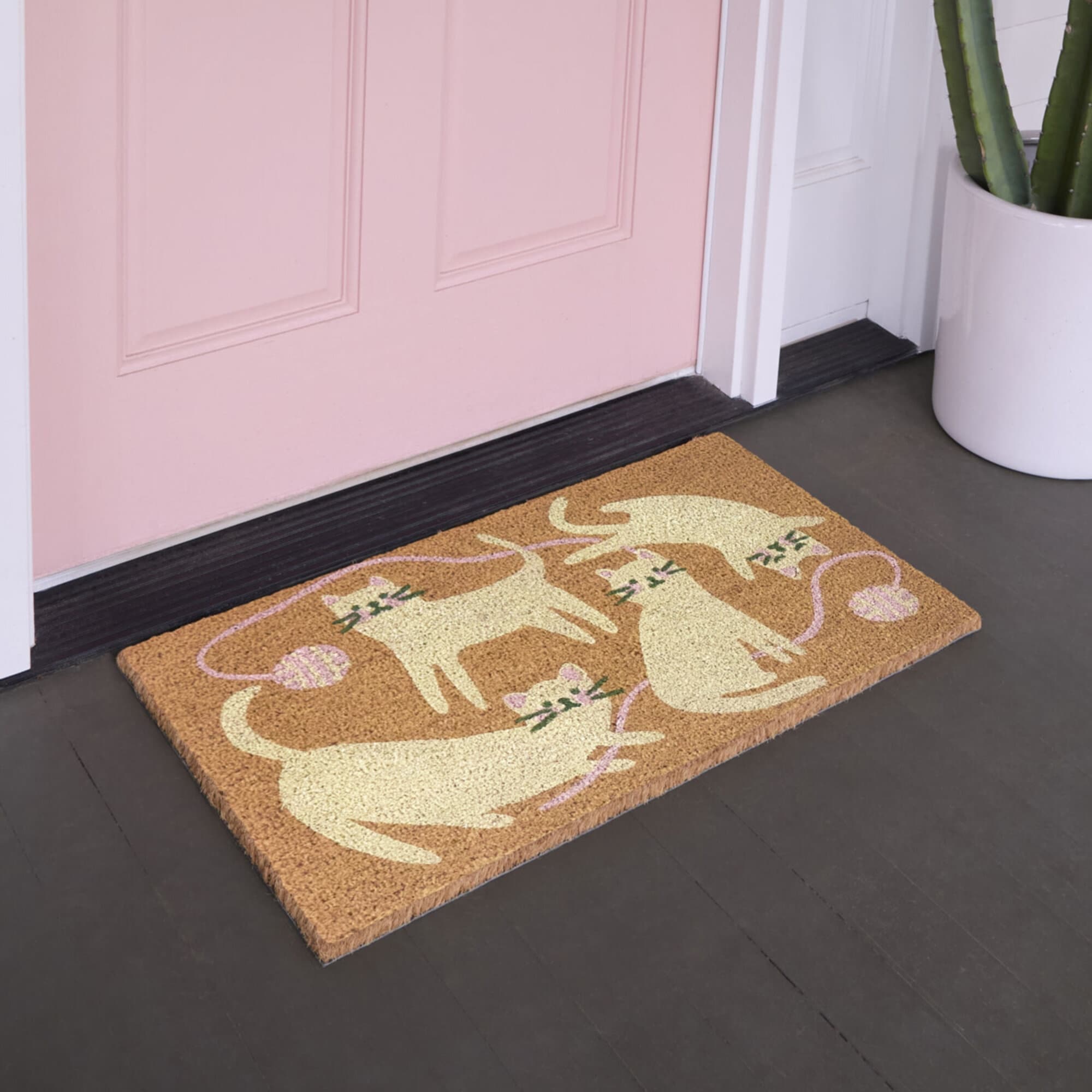 Cats Yarn 18 X 30 Doormat