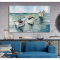 Caught At Low Tide Ii Premium Gallery Wrapped Canvas