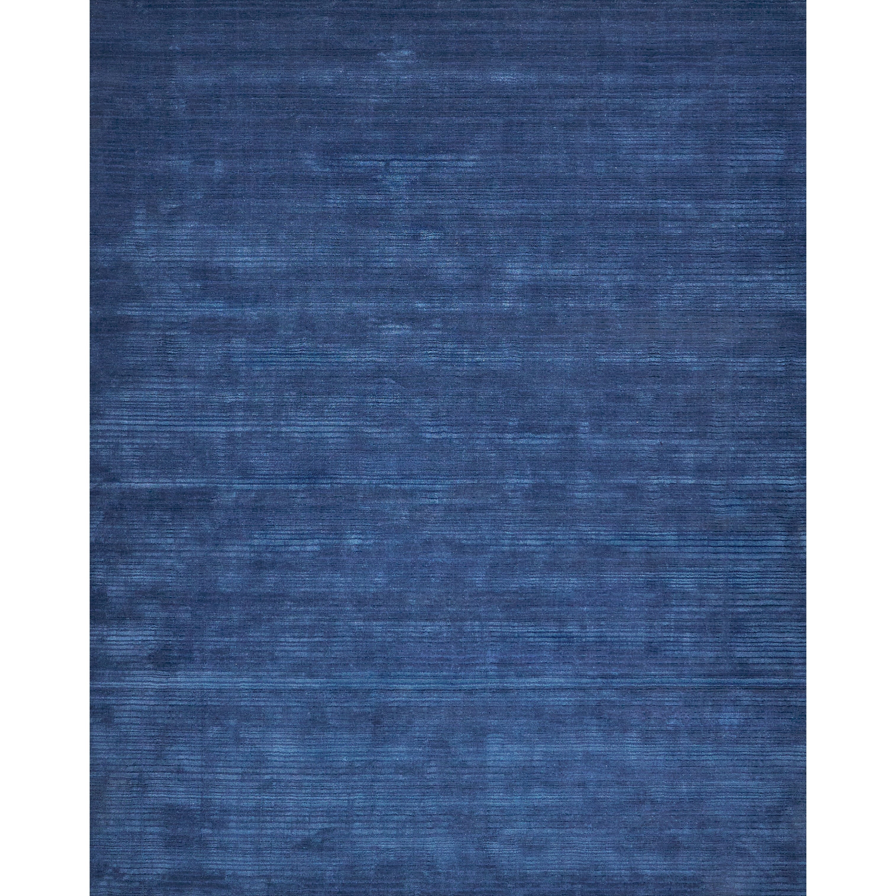 Cavallo Modern Handloomed Nylon Wool Navy Area Rug