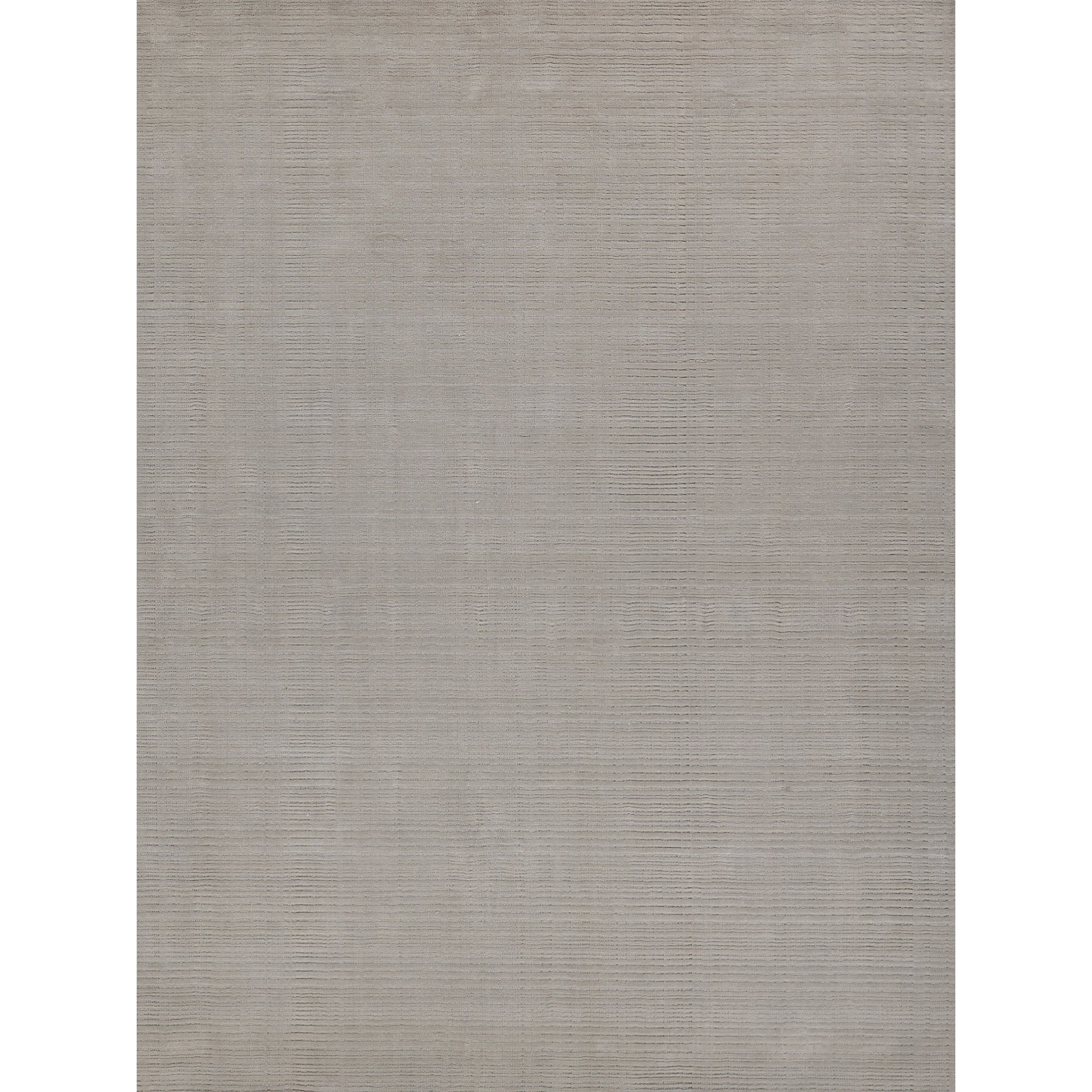 Cavallo Modern Handloomed Nylon Wool Silver Area Rug