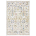 Cavett Vintage Floral Blue Pink Area Rug