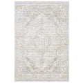 Cavett Vintage Medallion Beige Blue Area Rug