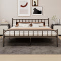 Caxkun Classic Metal Platform Bed Frame Mattress Foundation With Steel Slat Support