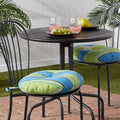 Cayman Stripe Outdoor 15 Inch Bistro Chair Cushion Set Of 2