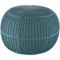 Cayson Indoor Outdoor Knitted 20 Inch Round Pouf