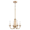 Cecil 16 Wide 4 Light Semi Flush Mount Natural Brass 16 Inch W