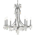 Cedar 8 Light Polished Chrome Swarovski Strass Mini Chandelier