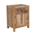 Cedric Acacia Wood Nightstand With Live Edge Drawer Cabinet Storage